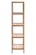 image 1 of ARLA 5 Tier Walnut Wood Bathroom Shelf Unit | Cream