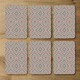 image 2 of Repeated squares and rhombuses ornamental abstract Tribal motif (Coaster)