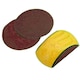 image 1 of Sanding Block Hook/Loop With 3 Discs Yellow 85 x 150 mm 3 Pads / Discs DA Sil231
