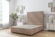 image 1 of Sloomy Madison Mink Naples Divan Bed Base 4 Drawers With 54 Inch Floor Standing Headboard & 12 Inch Matching Footboard | Brown | Mink | Small Double | 1