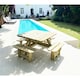 image 1 of Deluxe Heavy Duty Square Picnic Table - 8 Seater