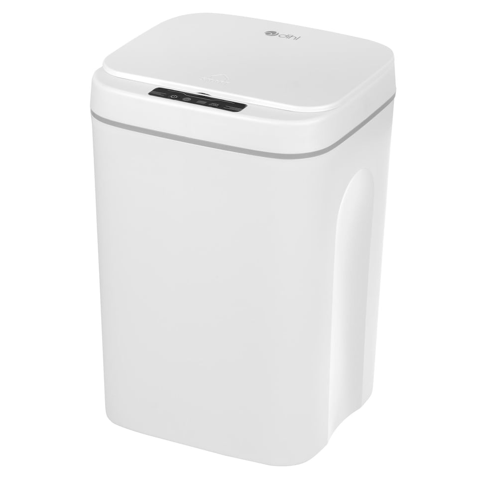 image 1 of Dihl 16 Litre Automatic Trash Can Intelligent Smart Motion Sensor Waste Bin Rubbish Kitchen Small Compact Waste Disposal System - White | White