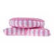 image 4 of Homescapes Pink Polka Dots Star Floor Cushion Pink
