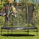 image 2 of 14ft Salta Black Round Comfort Edition Trampoline with Enclosure