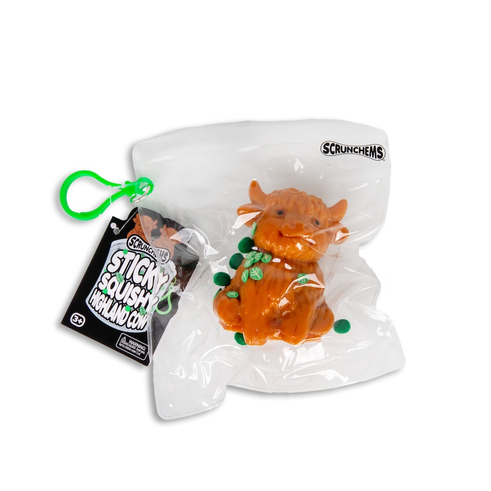 image 1 of Scrunchems Sticky Squishy Highland Cow