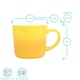 image 6 of Argon Tableware New Bone China Mugs - 330ml - Yellow Ombre - Pack of 4 | Yellow | Yellow | 4
