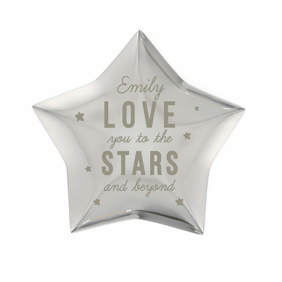 image 1 of Personalised Love You To The Stars Star Trinket Box