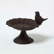 image 1 of Homescapes Cast Iron Decorative Round Bird Bath with Bird Decoration