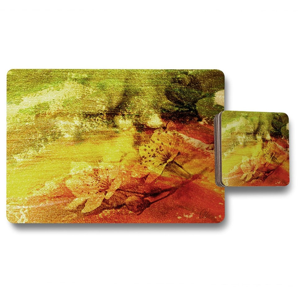 image 1 of Rustic Flowers (Placemat & Coaster Set)