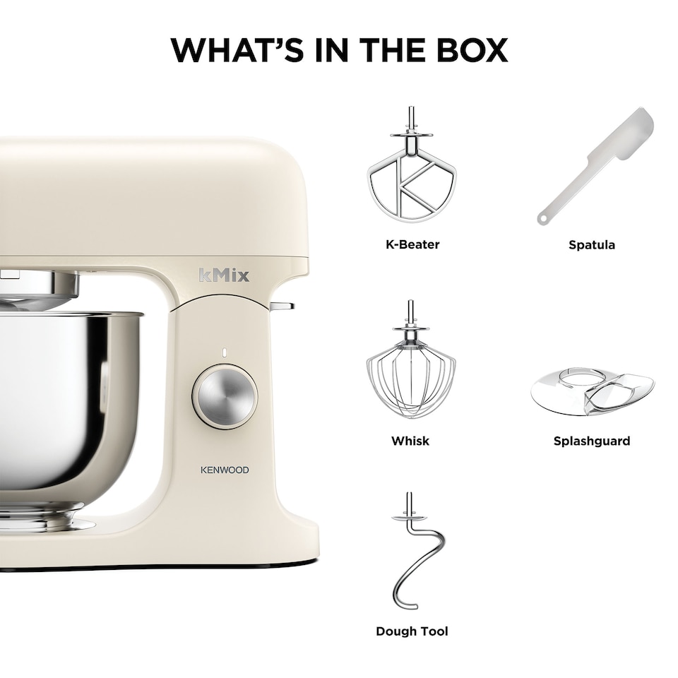 image 1 of Kenwood 1000w 5L kMIx Stand Mixer Calm Cream