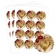 image 1 of Vintage Gold Heart Round Stickers 60mm - Sheet of 12