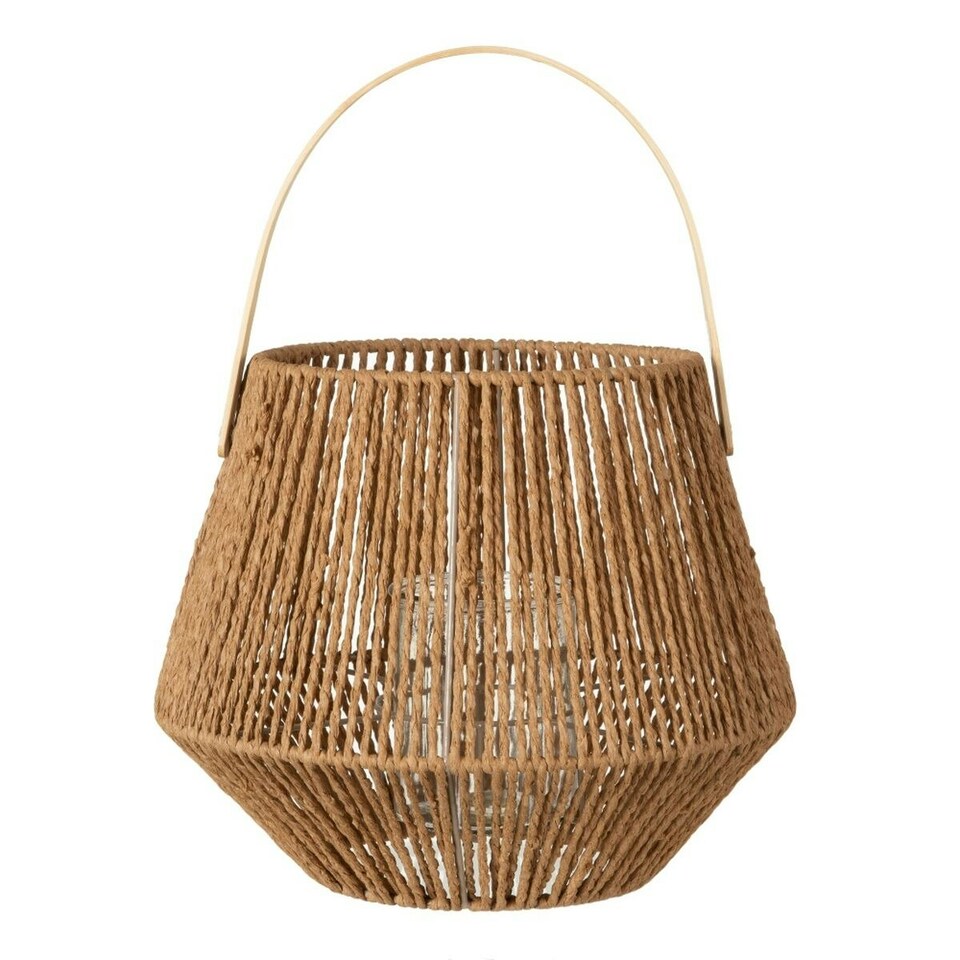 image 1 of Lantern 33 x 33 x 27 cm Candleholder Natural Natural Fibre N/A