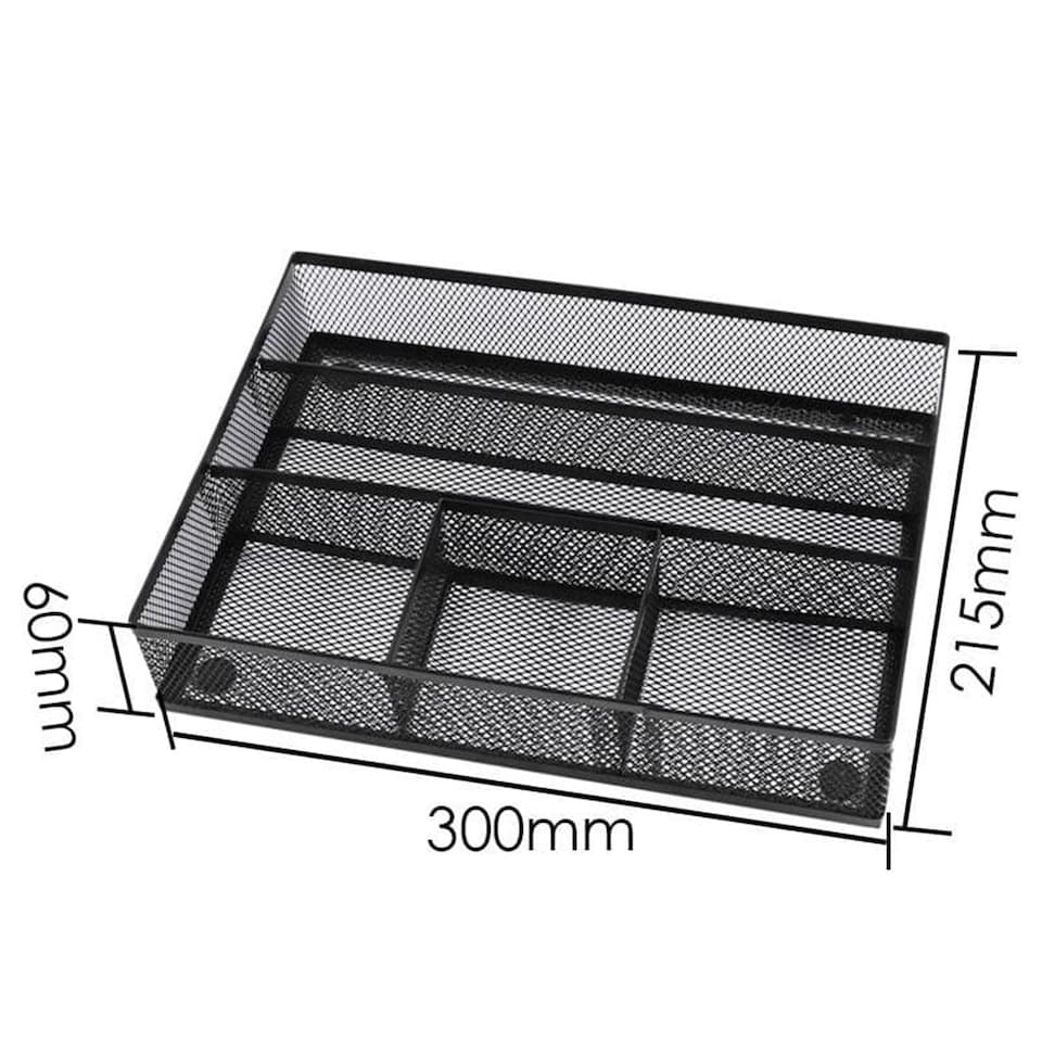 image 1 of 5 Sorter Drawer Mesh Desk File Black Organizer 30 x 21.5 x 6cm