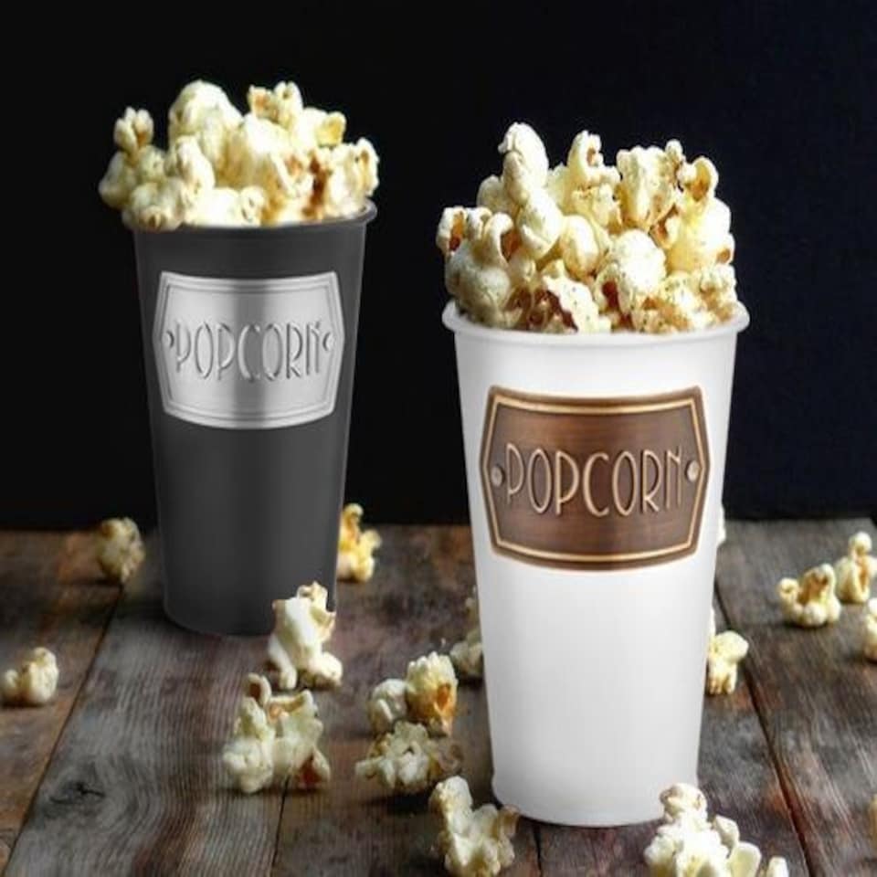 image 1 of Black Popcorn Bowl