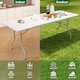 image 5 of 6ft Folding Table heavy duty Outdoor and Indoor use Garden Camping Event Table  White | White | White