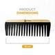 image 3 of Kobe Pro Wood Detangle Comb