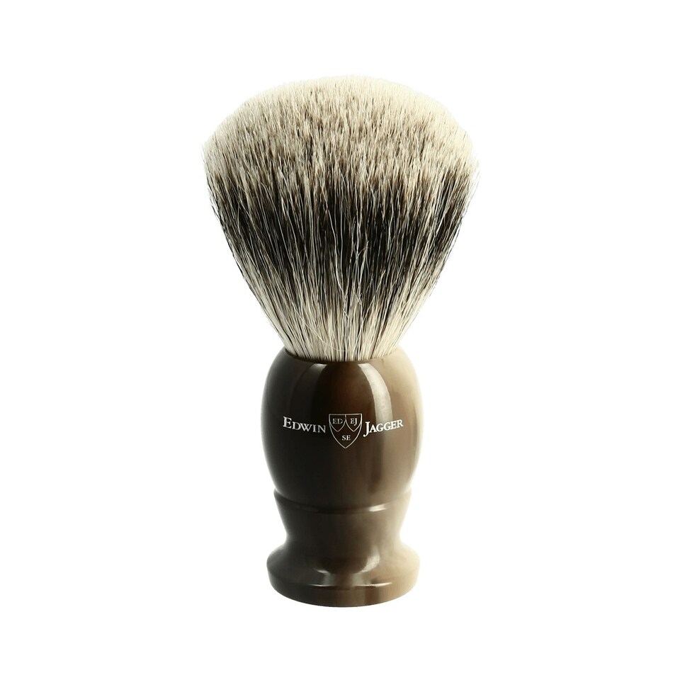 Edwin Jagger Best Badger Light Horn Shaving Brush Large 3EJ872