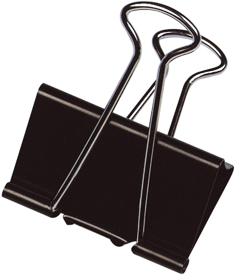 image 1 of Q-Connect Foldback Clip 19mm Black (Pack of 10) KF01282