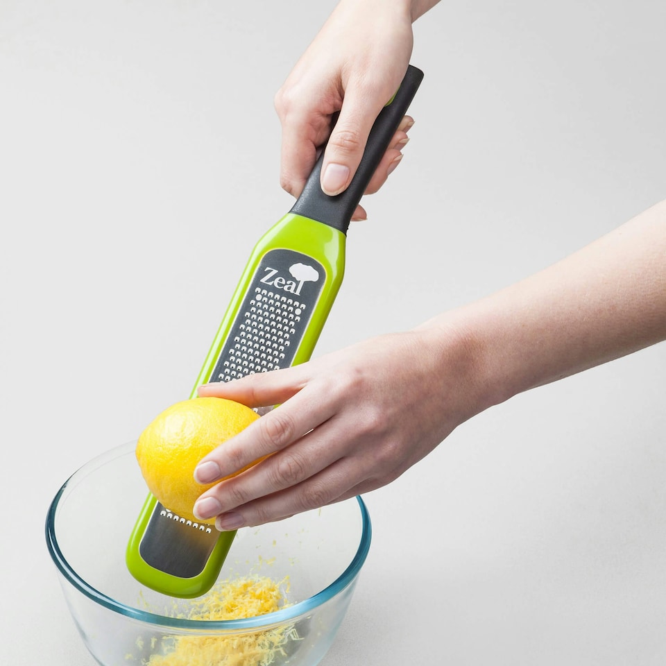image 1 of Zeal Cheese Grater with Soft Touch Handle, Lime