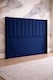 image 3 of Blue Plush Panel Wing 54inch Floorstanding 4FT6 Headboard