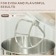 image 5 of HOMCOM Electric Stand Mixer, 4.5L Food Mixer with Dough Hook, Whisk, Beige