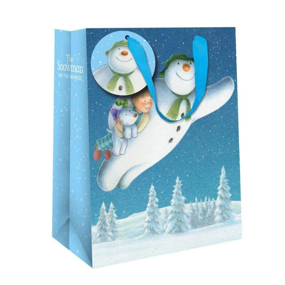 image 1 of The Snowman Christmas Medium Gift Bag Pack of 3