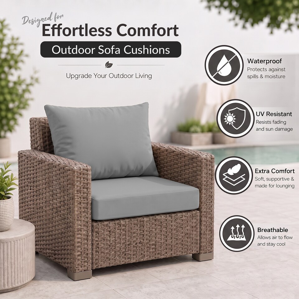 image 1 of Keter Allibert California 2 Seater Cushion Pad with Pillow