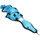 image 6 of Blue Cross Tug Rope Duck & Green Cross Tug Bone Dog Play Toy With Squeak