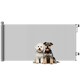 image 1 of PawHut Retractable Stair Gate, Dog Gate Extends Up to 180 cm Wide, Grey