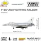 image 5 of F-16 AM Fighting Falcon plane brick model - COBI 5893 - 500 bricks