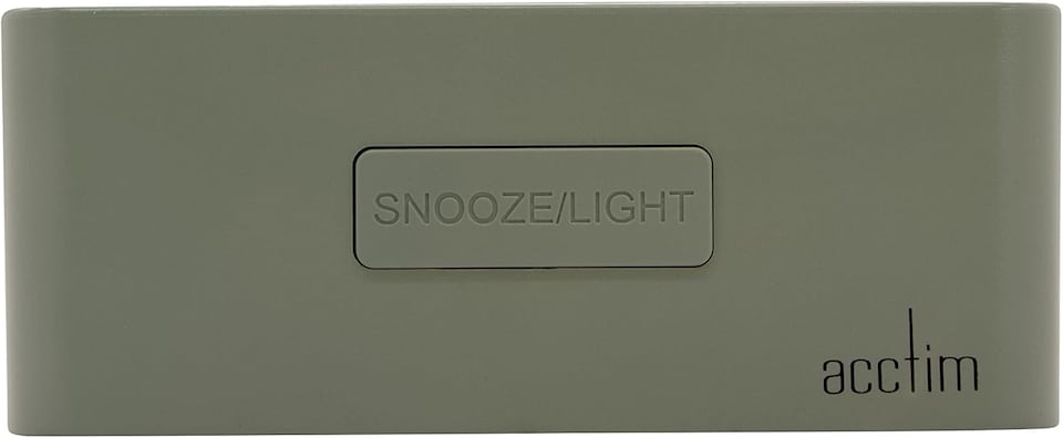 image 1 of Acctim Harley Superbrite Modern Digital Alarm Clock | Green | Cloverfield