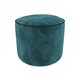 image 1 of Luxury Velvet Round Bean Bag Ottoman Soft Plush Velvet Stool Pouffe | Blue | Teal
