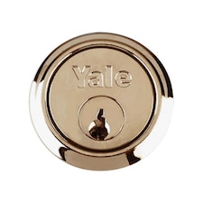 Yale Locks 1109 Replacement Rim Cylinders - Satin Chrome - Satin Chrome Brass Box Grey
