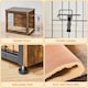 image 4 of Yaheetech 69 cm Dog Crate Furniture Brown | Rustic Brown