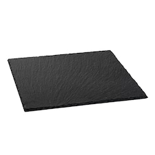 Argon Tableware Square Slate Serving Platter - 33cm Grey
