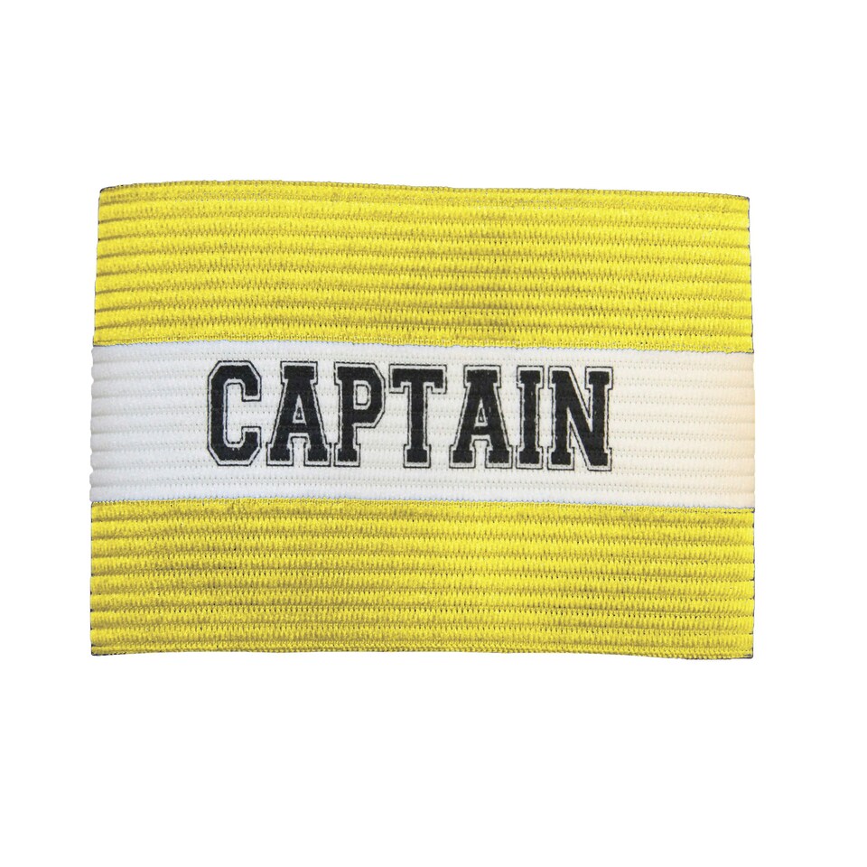 Carta Sport Unisex Adult Captains Armband - Yellow/White - One Size