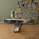 image 6 of 22cm Silver Christmas Stocking Hanger - We Wish You a Merry Christmas