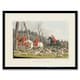 image 1 of John Heaviside Clark Fox Hunting Into Cover 12x16" Framed Wall Art Print