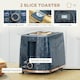 image 4 of HOMCOM Kettle and Toaster Set 1.7L Fast Boil Kettle & 2 Slice Toaster Set Blue
