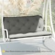 image 7 of Outsunny 2 Seater Garden Bench Cushion Outdoor Seat Pad with Ties 