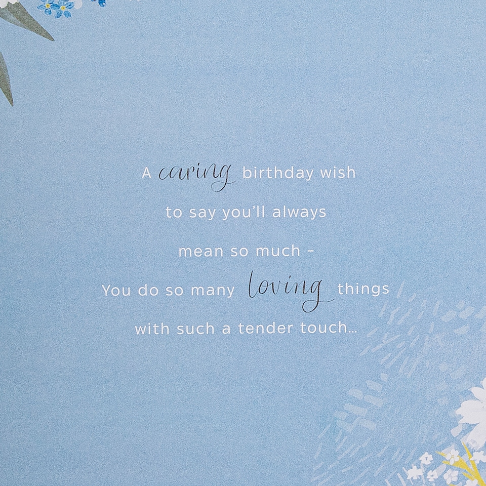 image 1 of Hallmark Birthday Card For Wife - Orange Florals Design And Heartfelt Verse