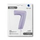 image 2 of Satin Lilac Number 7 Giant Foil Helium Balloon 102cm / 40 in