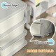 image 7 of HOMCOM Kids Storage Units with Drawers 3 Tier Chest Dresser Tower Cream | 113 x 37 x 56.5 cm