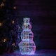 image 2 of 91cm DreamLights Iridescent Christmas Snowman with 400 White LEDs