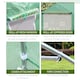 image 6 of Outsunny 4.5 x 3 x 2m Outdoor Tunnel Greenhouse w Roll Up Door 6 Windows Green
