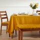 image 2 of Homescapes Mustard Bench Cushion, Two Seater Yellow