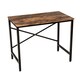 image 2 of Oypla 100cm Heavy Duty Industrial Writing Computer Desk Home Office Worktop Table Brown