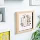 image 6 of Nicola Spring 8 x 8" Photo Frame - Light Wood - 3D Photo Frame Picture Frame Box Portrait Display Case (22.5 x 22.5cm)