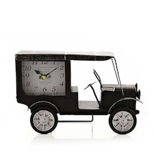 Hometime Mantel Clock - Vintage Car Black