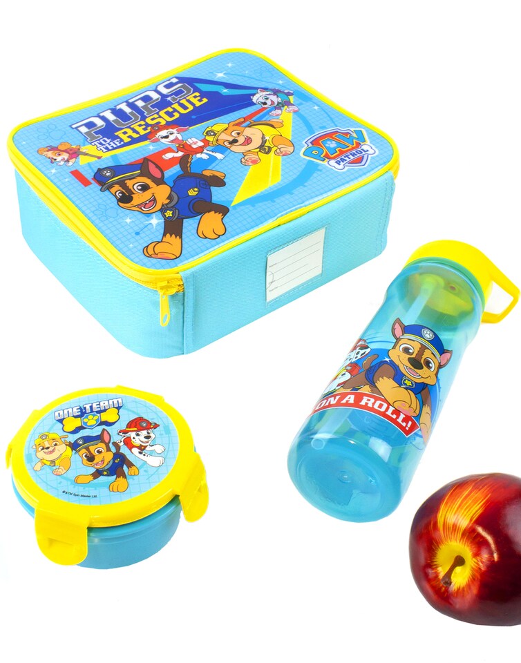 image 1 of Paw Patrol Lunch Box Set for Kids | Insulated Food Bag, Bottle & Snack Pot | Chase, Rubble, Marshall, Skye | TV Show Merchandise Fun | Insulated Bag Keeps Food Fresh | Durable Material for Lunchtime